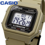 W-217H Reloj Casio Vintage Unisex Resina Beige