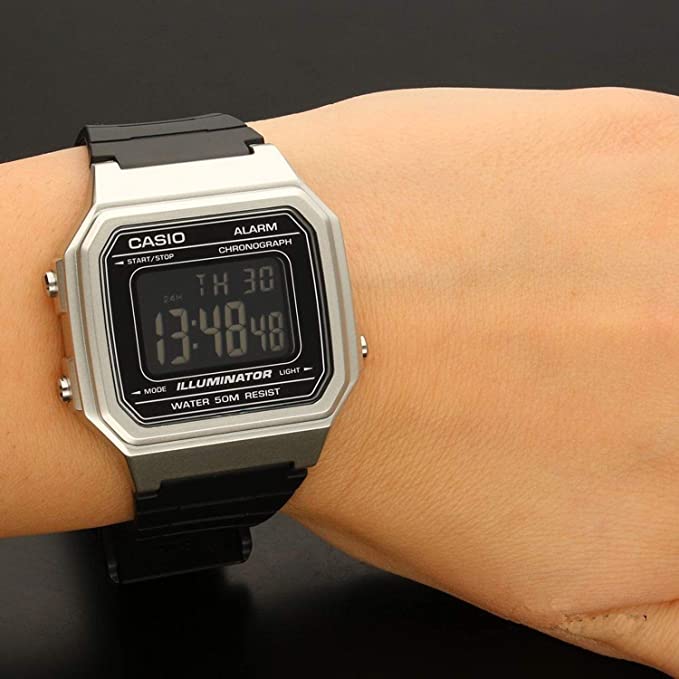 W-217HM Reloj Casio Vintage Unisex Correa Resina Negra