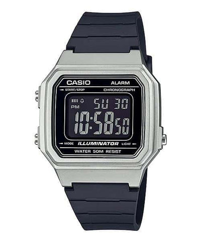 W-217HM-7BV Reloj Casio para Mujer, Vintage Clásico Illuminator - Negro