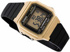 W-217HM Reloj Casio Vintage Unisex Resina Dorado y Azul