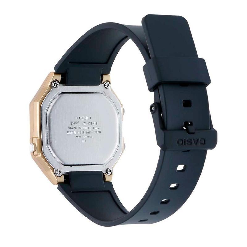 W-217HM Reloj Casio Vintage Unisex Resina Dorado y Azul