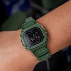 W-218H-3BV Reloj Casio de hombre pulsera de resina - Resina Verde