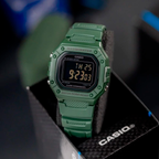 W-218H-3BV Reloj Casio de hombre pulsera de resina - Resina Verde