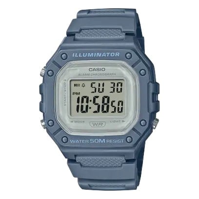 W-218HC-2AV Reloj Casio para Mujer, Illuminator con Cronógrafo 44 mm — original con garantía, La Relojería GT