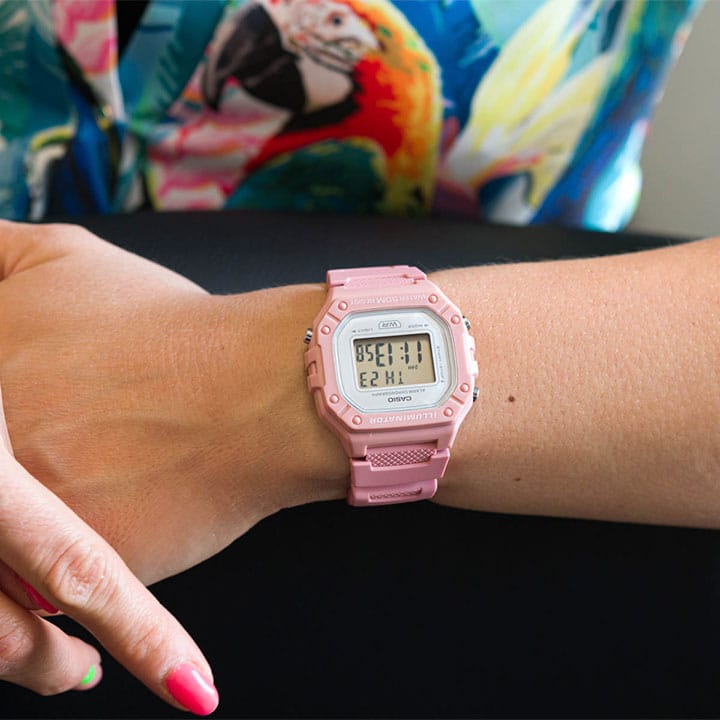 W-218HC Reloj Casio Illuminator Mujer Resina Rosa