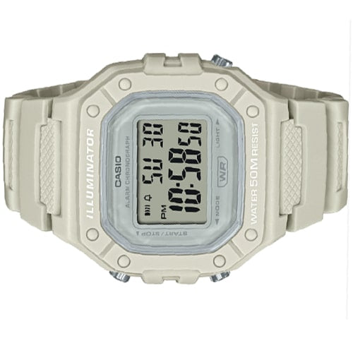 W-218HC Reloj Casio Illuminator Mujer Resina Beige