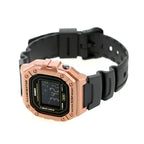 W-218HM Reloj Casio Unisex Resina Oro Rosa Correa Negra