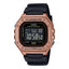 W-218HM Reloj Casio Unisex Resina Oro Rosa Correa Negra