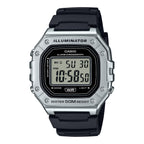 W-218HM-7AV Casio reloj Digital pulsera de resina - Resina Negro