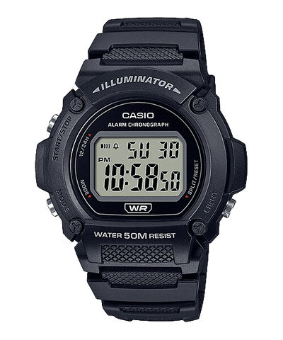 W-219H-1AV Reloj Casio Illuminator para caballero con cronógrafo
