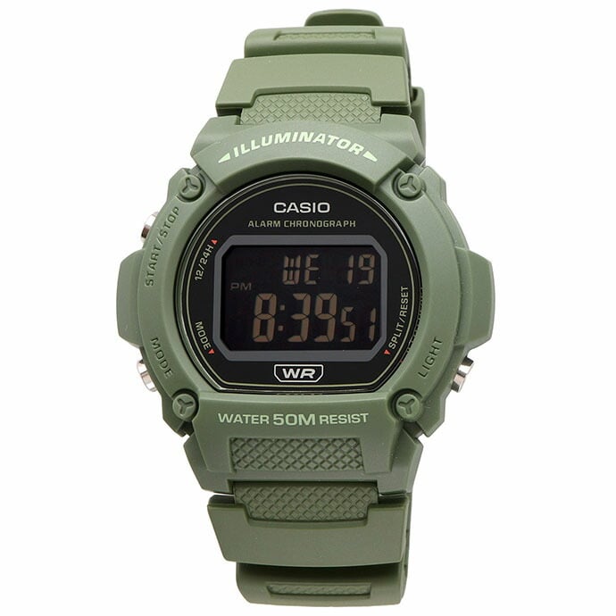 W-219HC Reloj Casio Illuminator Hombre Resina Verde