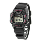 W-220H-1A2V Reloj Casio de caballero correa de silicona - Resina Negro