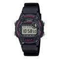 W-220H-1A2V Reloj Casio de caballero correa de silicona - Resina Negro