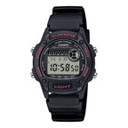 W-220H-1A2V Reloj Casio de caballero correa de silicona - Resina Negro