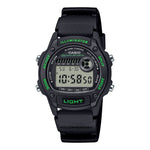 W-220H-1A3V Reloj Casio Hombre Correa Resina Negro con Verde