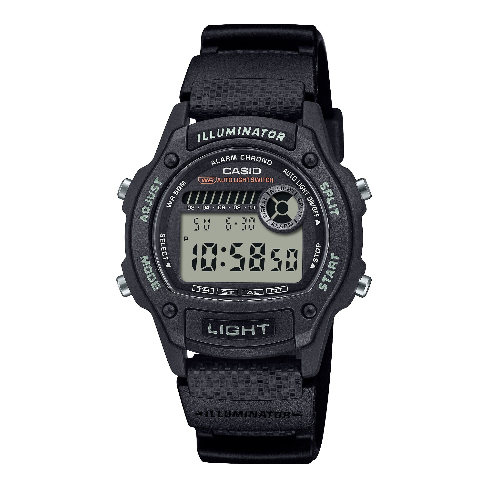 W-220H-1AV Reloj Casio de hombre corea de silicona - Resina Negro