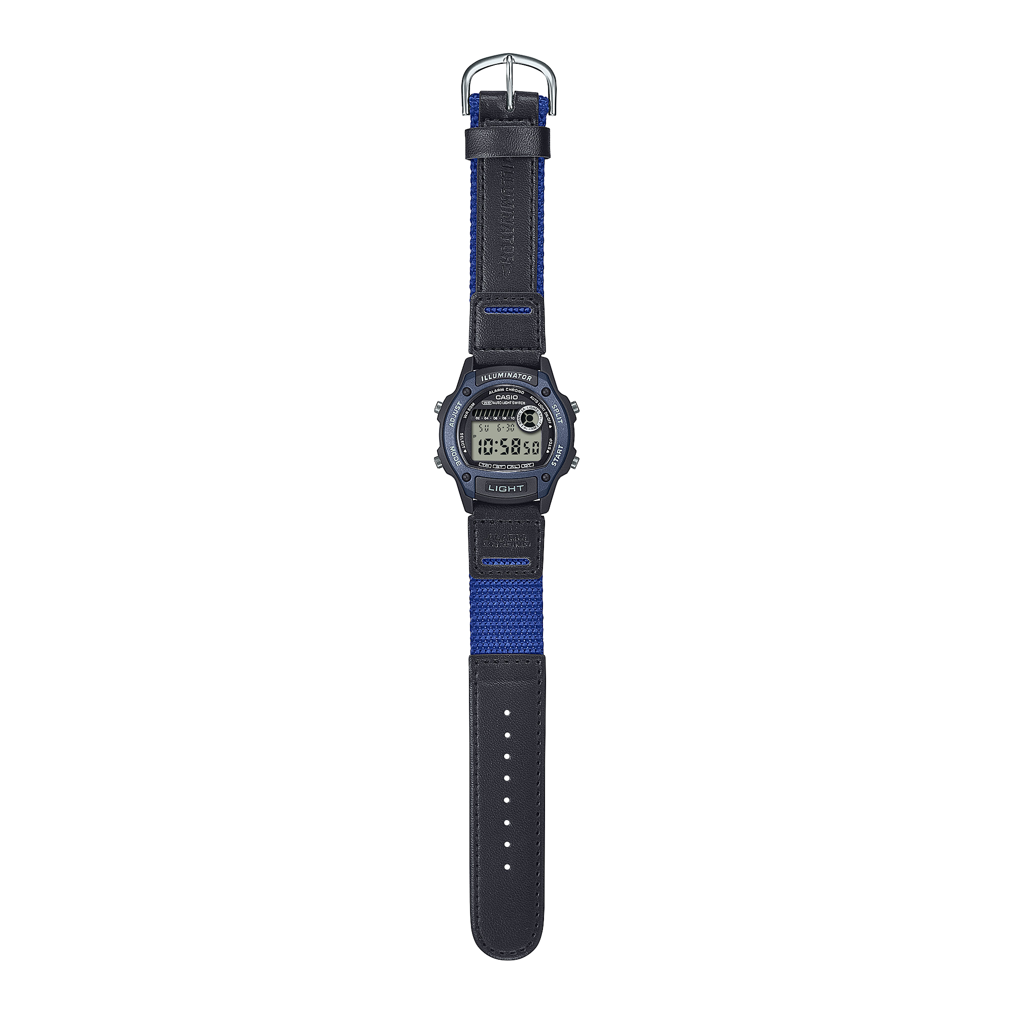 W-220HF-2AVCF Reloj Casio Digital de caballero banda de piel - Cuero Negro