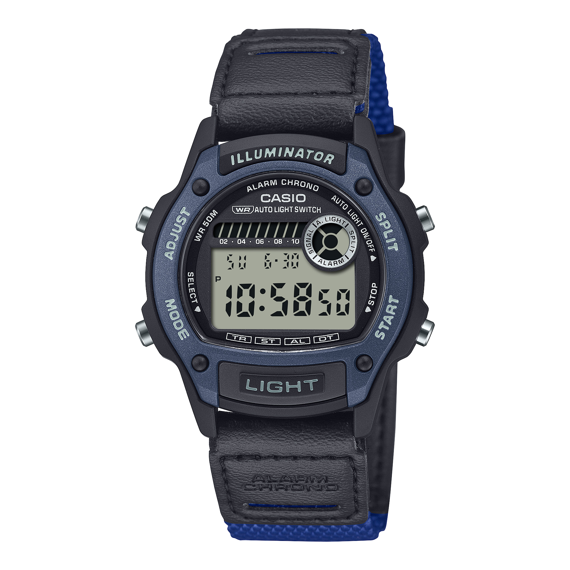 W-220HF-2AV Reloj Casio Digital de caballero banda de piel