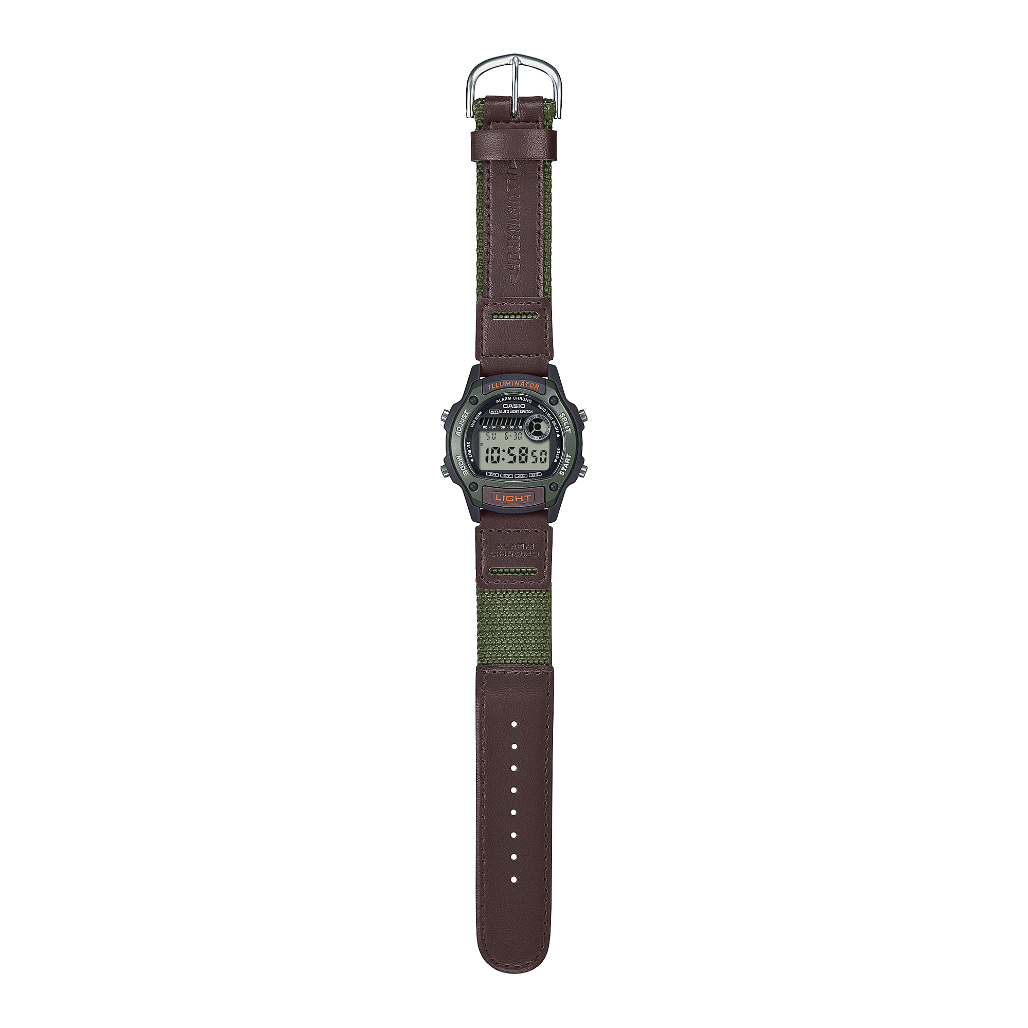W-220HF-3AV Reloj Casio digital de hombre correa de piel