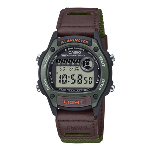 W-220HF-3AV Reloj Casio digital de hombre correa de piel