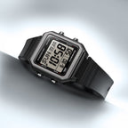 W-221H-1AV Reloj Casio Digital unisex correa de silicona - Resina Negro