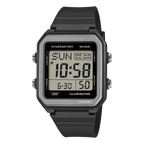 W-221H-1AV Reloj Casio Digital unisex correa de silicona - Resina Negro