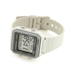 W-221H-8AV Reloj Casio digital unisex correa de silicona - Resina Blanco