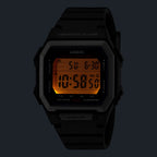 W-738H-1AV Reloj Casio digital de hombre correa de caucho - Resina Negro