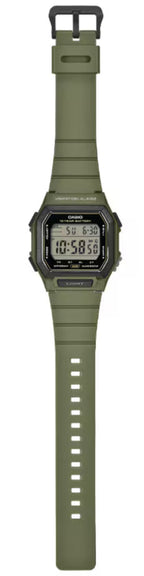 W-738H-3AV Reloj Casio de hombre correa de resina digital - Resina Verde