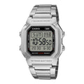 W-800HD-1AV Reloj Casio de hombre correa de metal plateado batería de 10 años
