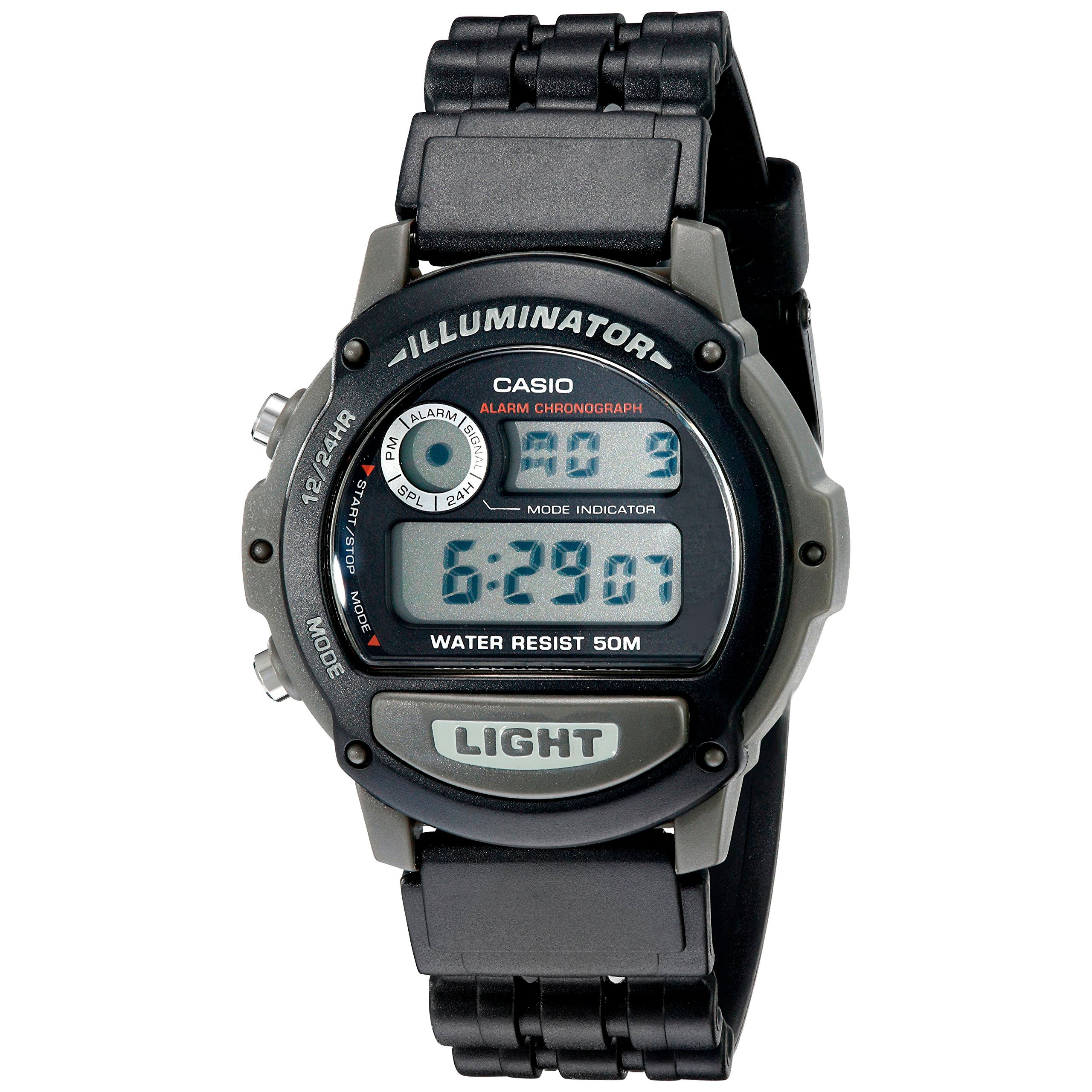 W-87H-1V Reloj Casio para Hombre, Illuminator con Cronógrafo