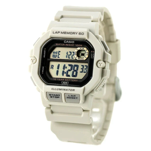 WS-1400H-8AV Casio de caballero pulsera de caucho 10 años de bateria
