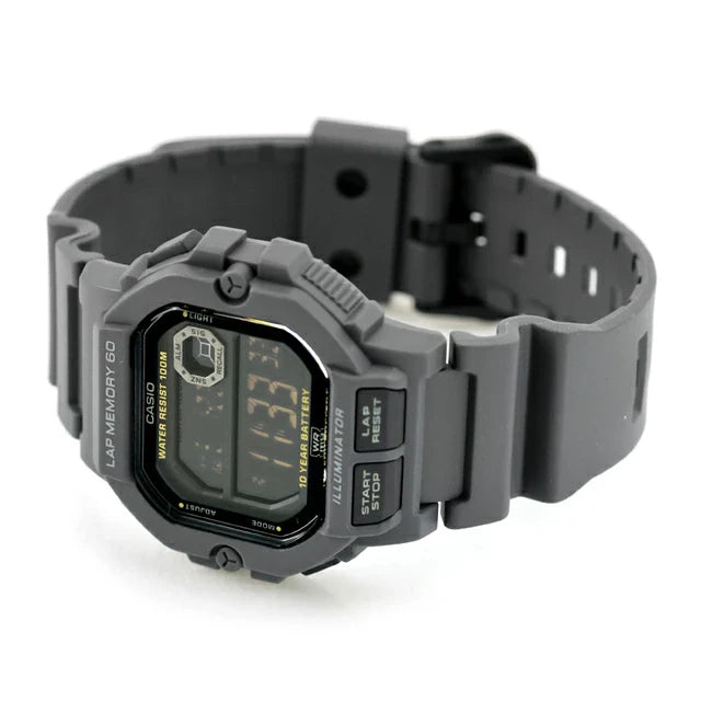 WS-1400H-8BV Casio de caballero pulsera de resina 10 años de bateria