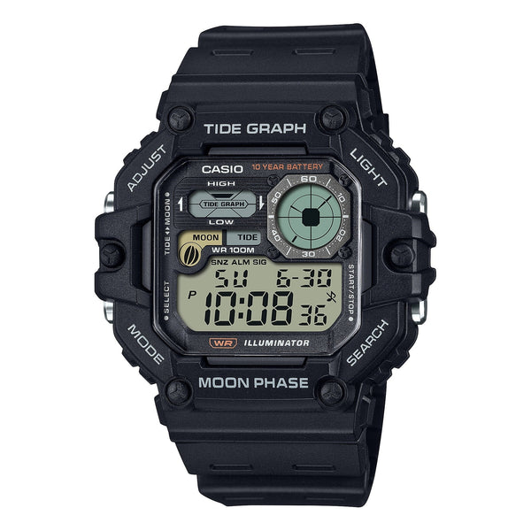 WS-1700H-DE-10-DE Reloj Casio Tide Graph Hombre Resina Negro