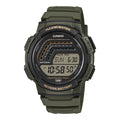 WS-1800-3AV Reloj Casio digital de hombre correa de resina - Resina Verde