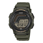 WS-1800-3AV Reloj Casio digital de hombre correa de resina - Resina Verde