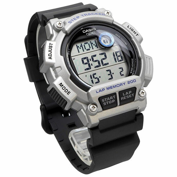 WS-2100H Reloj Casio Hombre Correa Resina Negra Caja