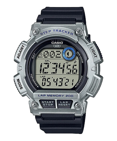 WS-2100H Reloj Casio Hombre Correa Resina Negra Caja