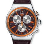 YVS413 Reloj Swatch Irony Prisoner de hombre correa de cuero