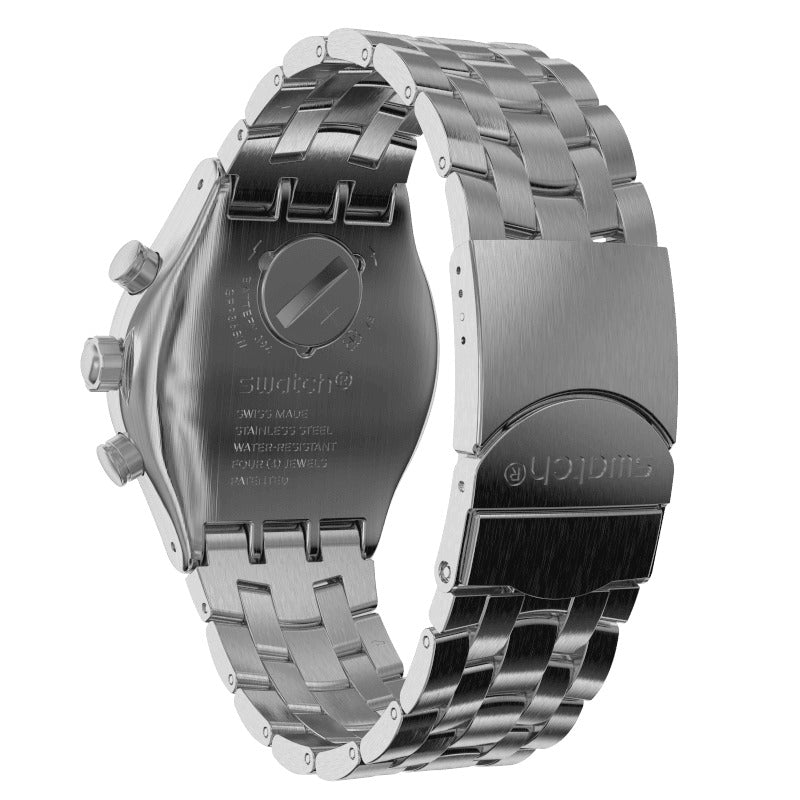 YVS447G Reloj Swatch Irony Hombre Correa de Acero Plateado