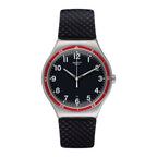 YWS417 Reloj Swatch Red Wheel de hombre correa de resina