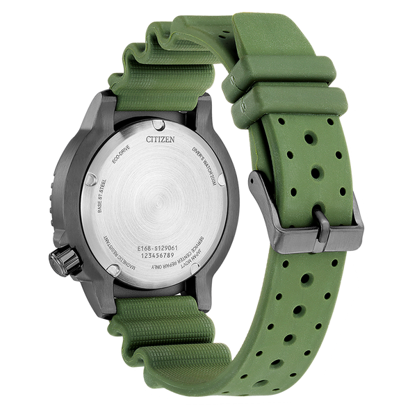 bn0157-11x Reloj Citizen Eco-drive de hombre pulsera de caucho 44 mm - Vista lateral