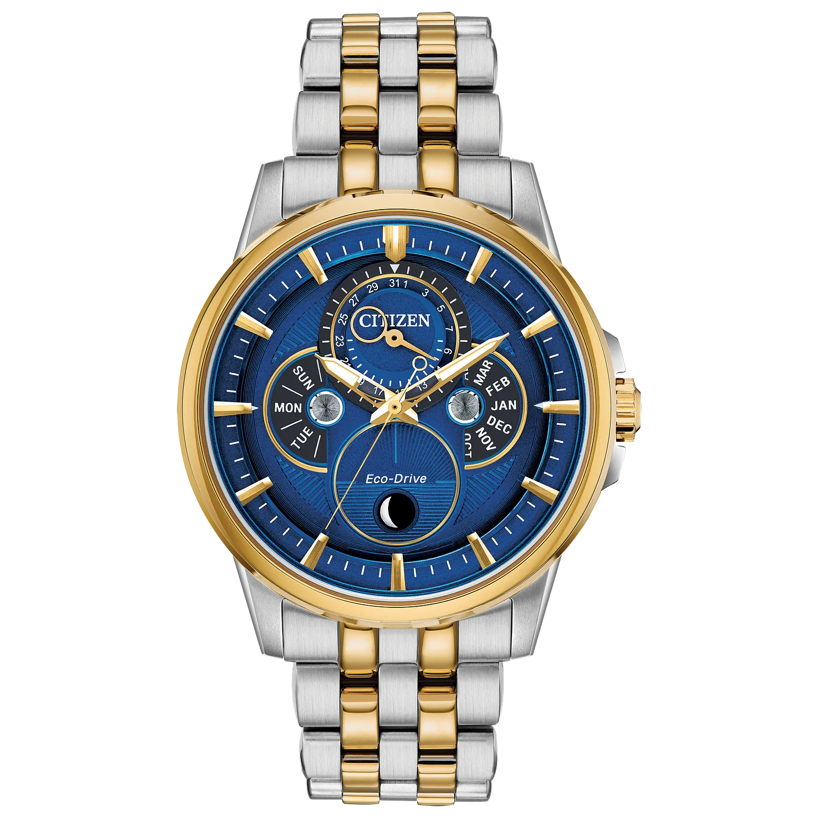 bu0054-52l Reloj Citizen Eco-drive de caballero pulsera de metal 44 mm - Reloj original en Guatemala