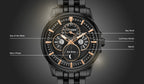 bu0057-54e Reloj Citizen Calendrier Moonphase Eco-drive de hombre pulsera de metal 44 mm - Vista lateral