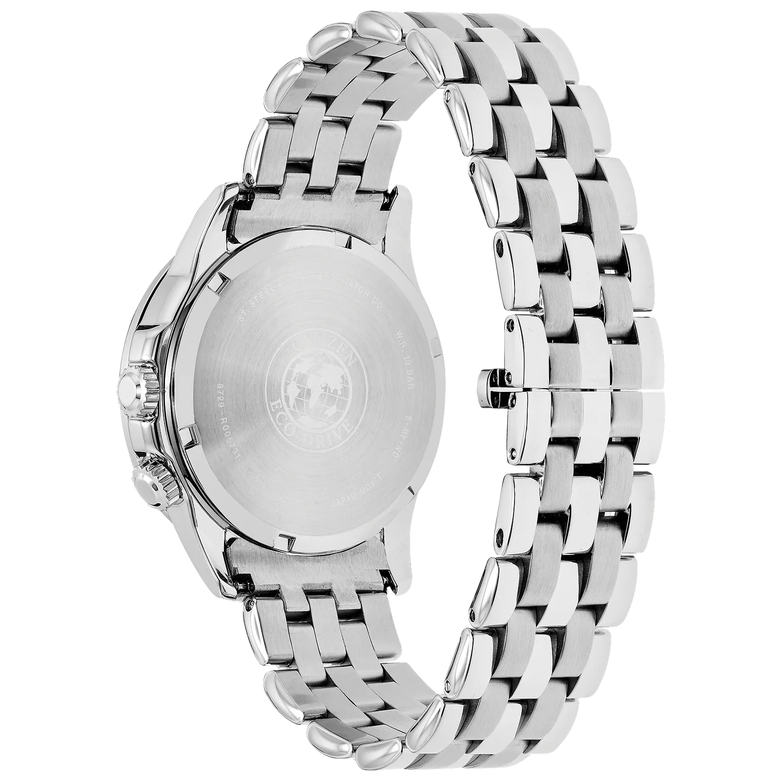 bu2021-51l Reloj Citizen Calendrier Eco-drive de hombre pulsera de metal 44mm - Vista lateral