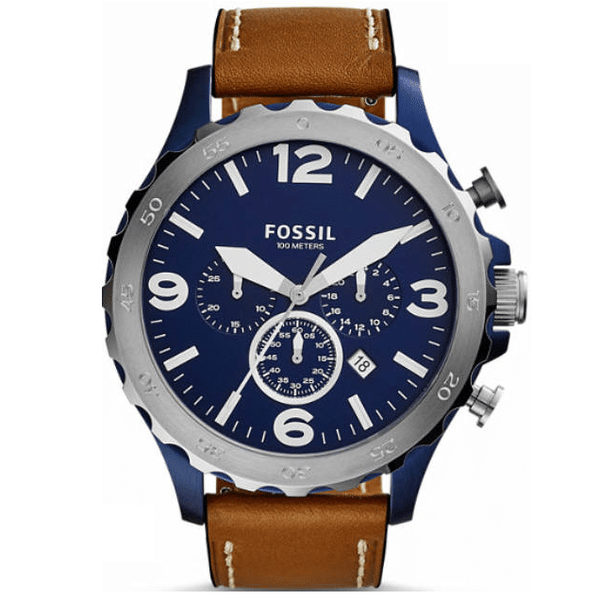 Reloj Fossil Nate Hombre Correa Cuero Marrón - Reloj original en Guatemala