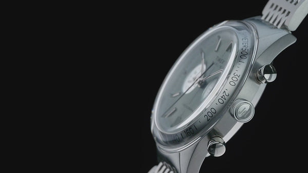 TW2Y89800 Reloj Timex Marlin Jet de hombre correa de metal plateado · video oficial (timex.com)