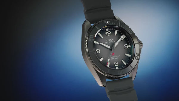 TW3A02000 Reloj Timex Deepwater de hombre correa de silicona negra · video oficial (timex.com)