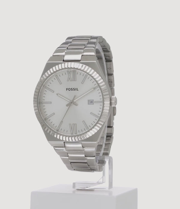 ES5300 Reloj Fossil Scarlette para dama pulsera de acero inoxidable · video oficial (fossil.com)