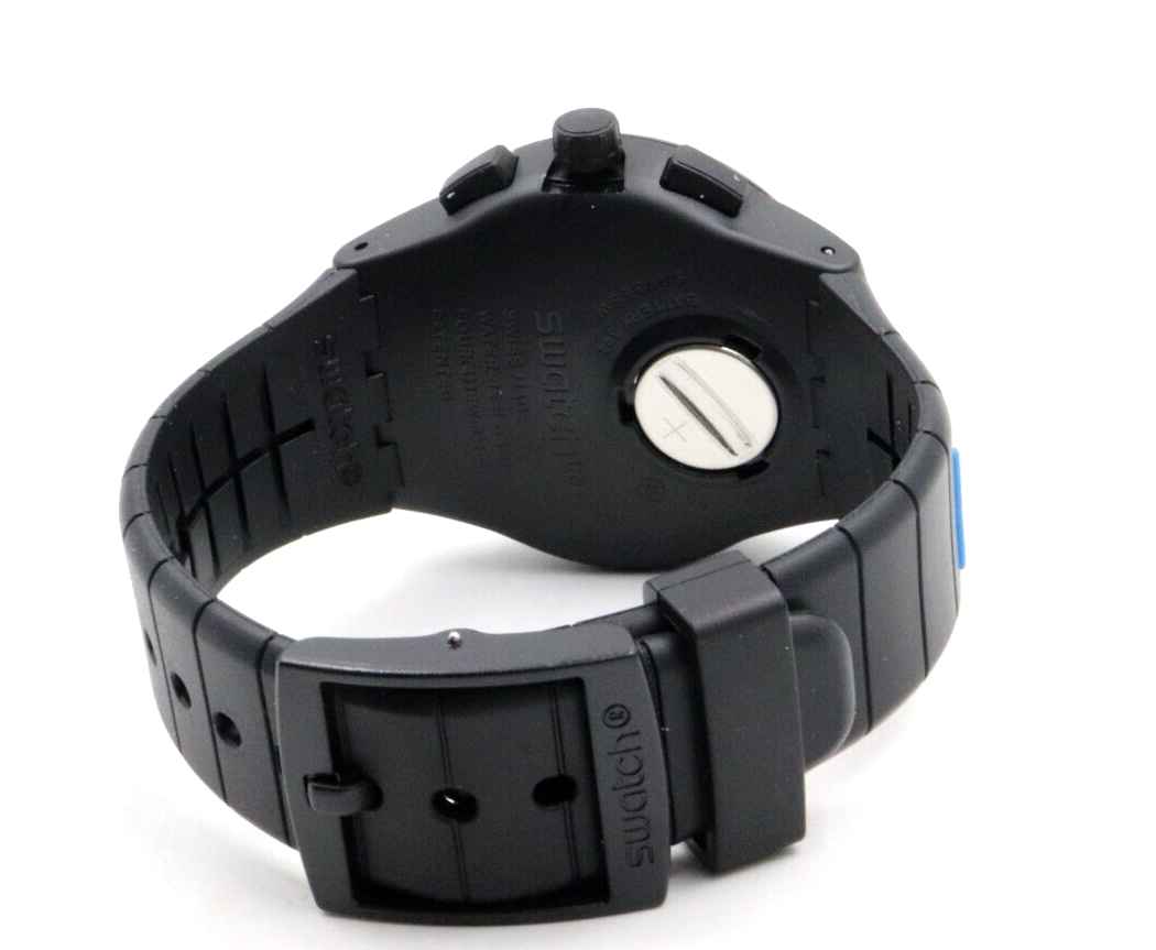 SUSB410 Reloj Swatch Black Spy Análogo para Hombre con Correa de Resina